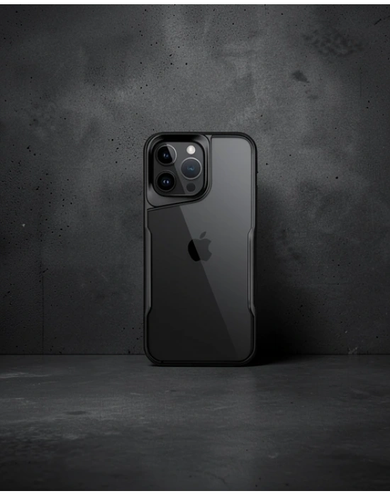Apple İphone 16 Pro Max Kılıf Boyi Silikon Kapak - Siyah