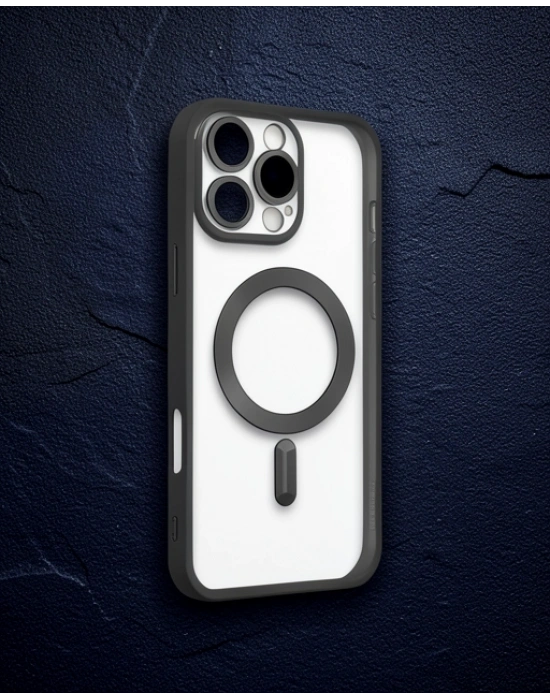 Apple İphone 16 Pro Max Kılıf Kross Magneticsafe Kapak - Siyah