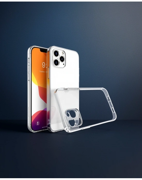 Apple İphone 16 Pro Max Kılıf Lüx Şeffaf Silikon