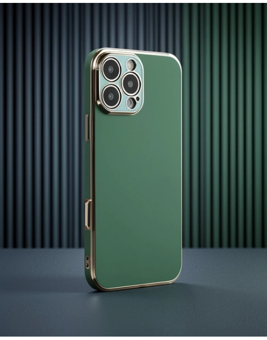 Apple İphone 16 Pro Max Kılıf Volet Silikon - Açık Yeşil