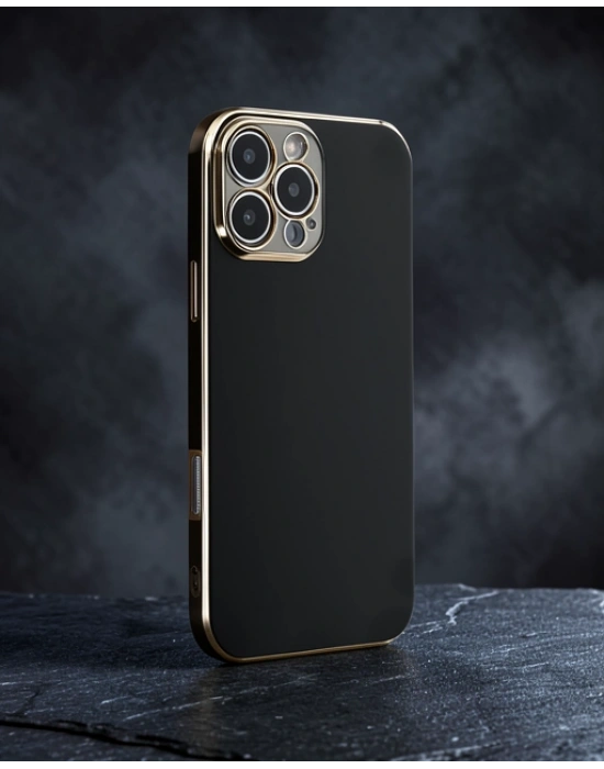 Apple İphone 16 Pro Max Kılıf Volet Silikon - Siyah