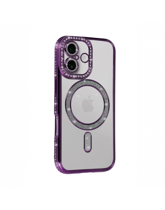 Apple iPhone 17 Joke Simli Magneticsafe Kılıf - Derin Mor