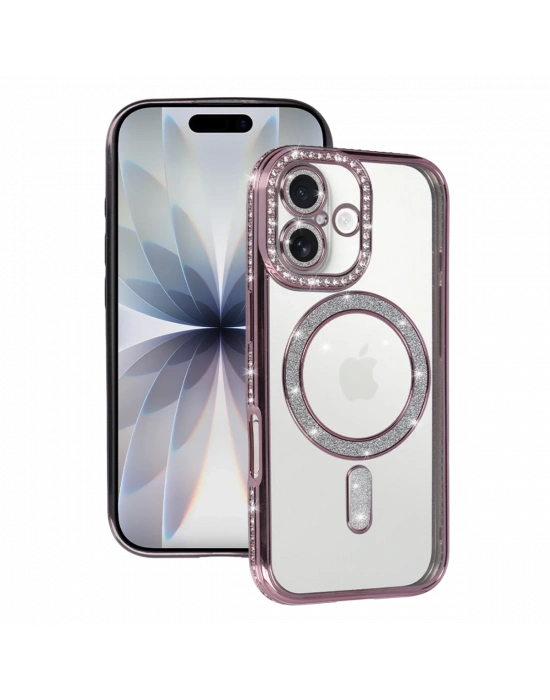 Apple iPhone 17 Joke Simli Magneticsafe Kılıf - Pembe