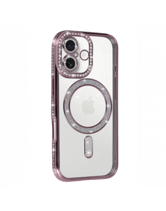 Apple iPhone 17 Joke Simli Magneticsafe Kılıf - Pembe