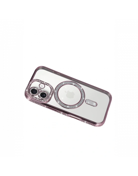 Apple iPhone 17 Joke Simli Magneticsafe Kılıf - Pembe