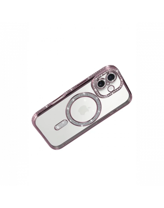 Apple iPhone 17 Joke Simli Magneticsafe Kılıf - Pembe
