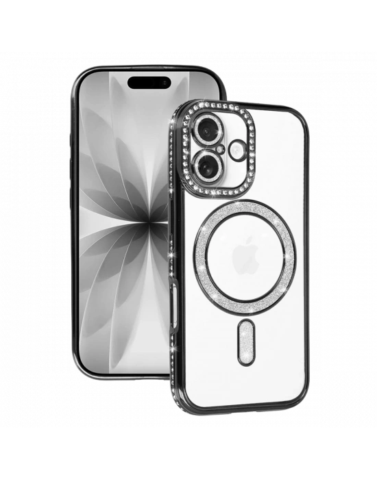 Apple iPhone 17 Joke Simli Magneticsafe Kılıf - Siyah