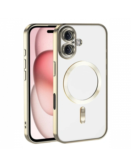 Apple iPhone 17 Kross Magneticsafe Kapak - Gold