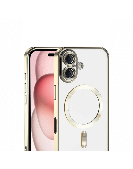 Apple iPhone 17 Kross Magneticsafe Kapak - Gold
