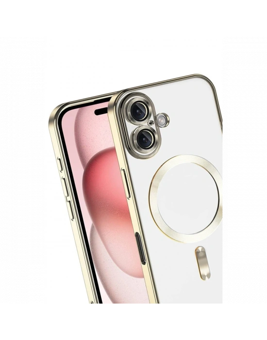 Apple iPhone 17 Kross Magneticsafe Kapak - Gold