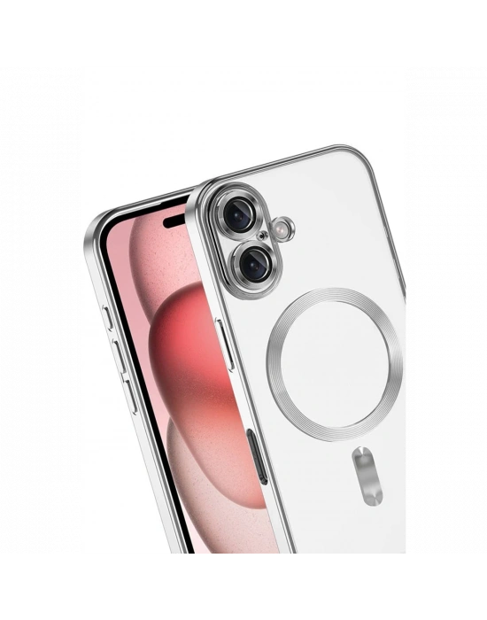 Apple iPhone 17 Kross Magneticsafe Kapak - Gümüş