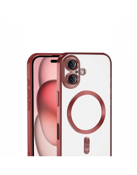 Apple iPhone 17 Kross Magneticsafe Kapak - Kırmızı
