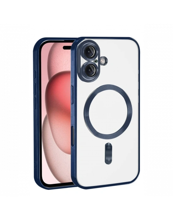 Apple iPhone 17 Kross Magneticsafe Kapak - Lacivert