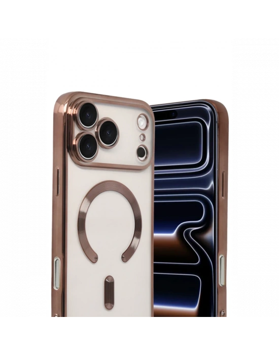 Apple iPhone 17 Pro Kross Magneticsafe Kapak - Çöl Titanyum