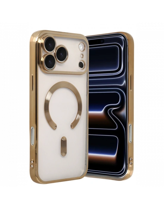 Apple iPhone 17 Pro Kross Magneticsafe Kapak - Gold