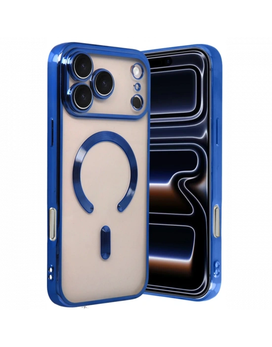 Apple iPhone 17 Pro Kross Magneticsafe Kapak - Lacivert