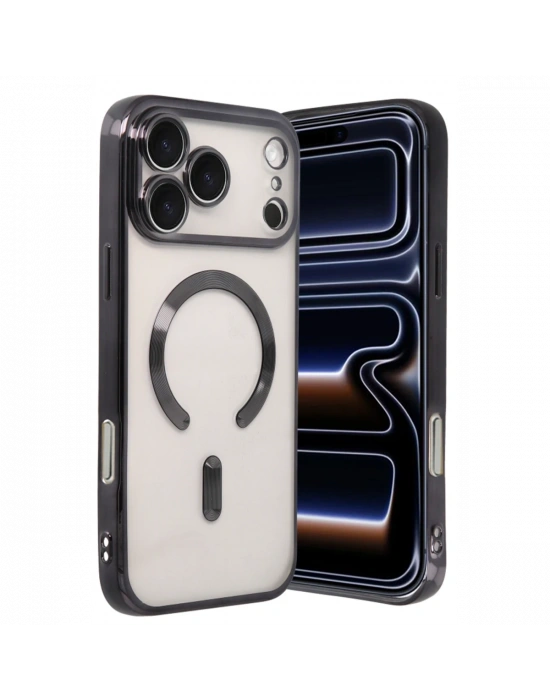 Apple iPhone 17 Pro Kross Magneticsafe Kapak - Siyah