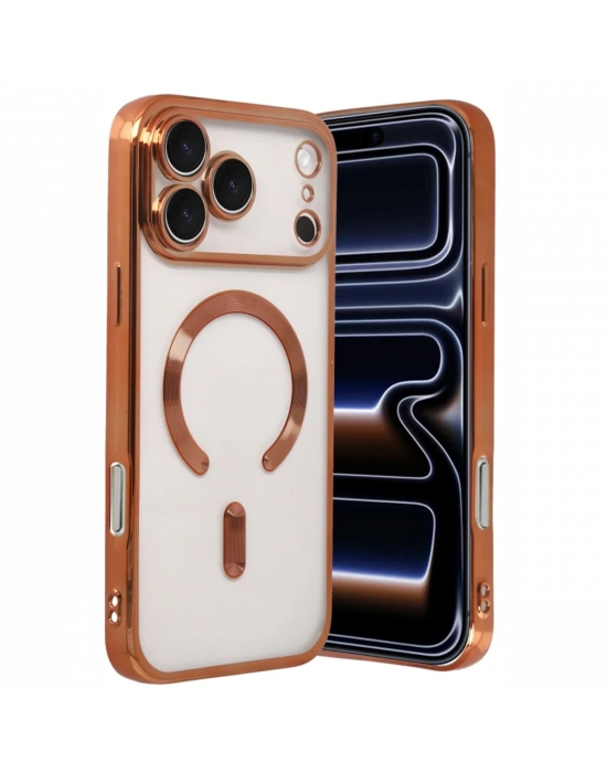 Apple iPhone 17 Pro Kross Magneticsafe Kapak - Turuncu