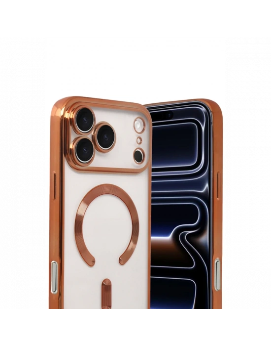 Apple iPhone 17 Pro Kross Magneticsafe Kapak - Turuncu