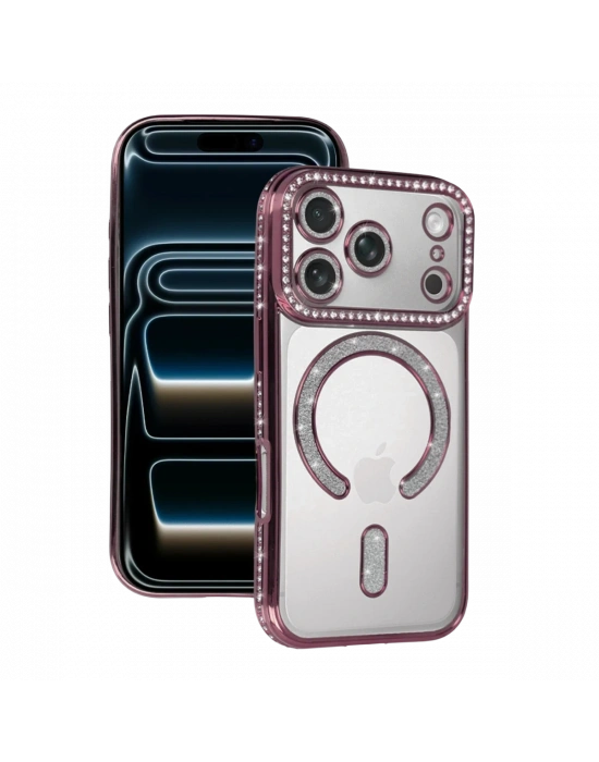 Apple iPhone 18 Pro Max/17 Pro Max Joke Simli Magneticsafe Kılıf - Pembe