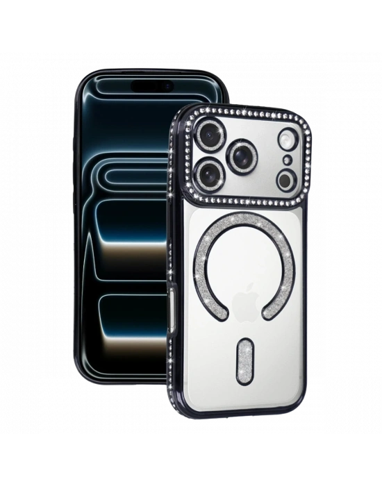 Apple iPhone 18 Pro Max/17 Pro Max Joke Simli Magneticsafe Kılıf - Siyah