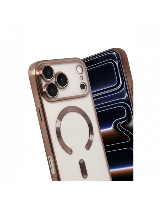 Apple iPhone 17 Pro Max Kross Magneticsafe Kapak - Çöl Titanyum