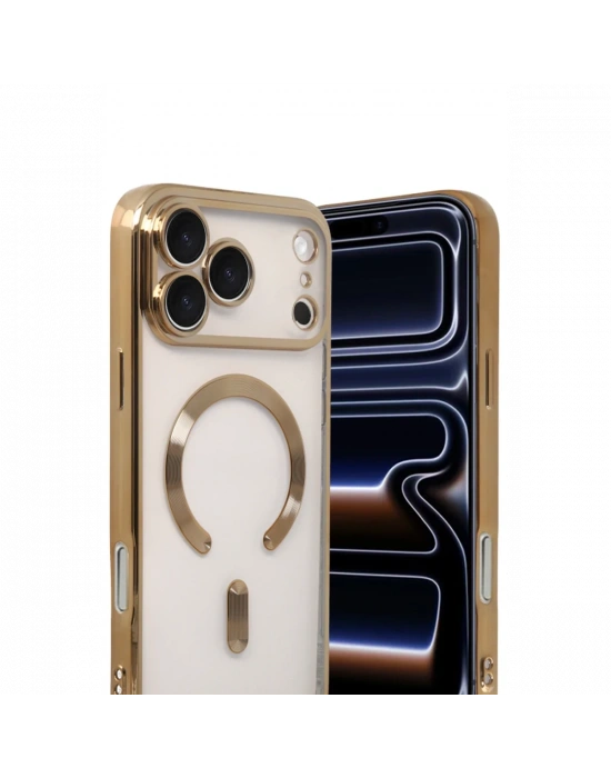 Apple iPhone 17 Pro Max Kross Magneticsafe Kapak - Gold