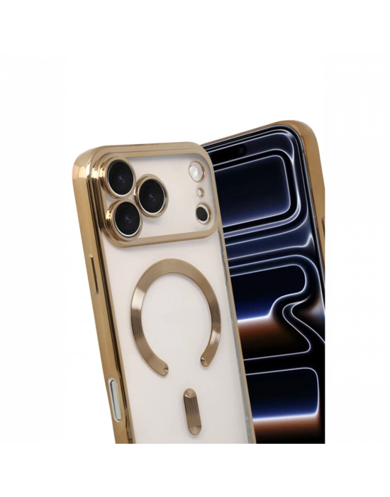 Apple iPhone 17 Pro Max Kross Magneticsafe Kapak - Gold