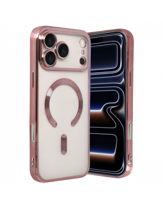 Apple iPhone 17 Pro Max Kross Magneticsafe Kapak - Rose