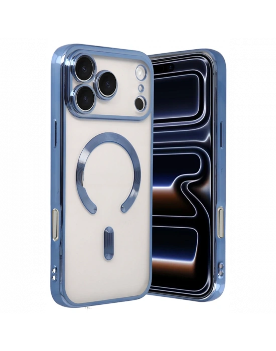 Apple iPhone 17 Pro Max Kross Magneticsafe Kapak - Sierra Blue
