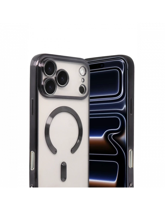 Apple iPhone 17 Pro Max Kross Magneticsafe Kapak - Siyah