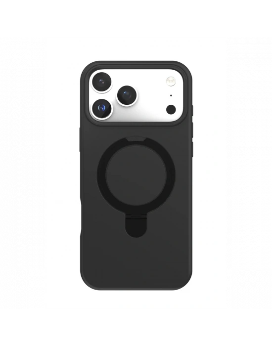 Apple iPhone 17 Pro Max Regal Magsafe Standlı Kapak - Siyah