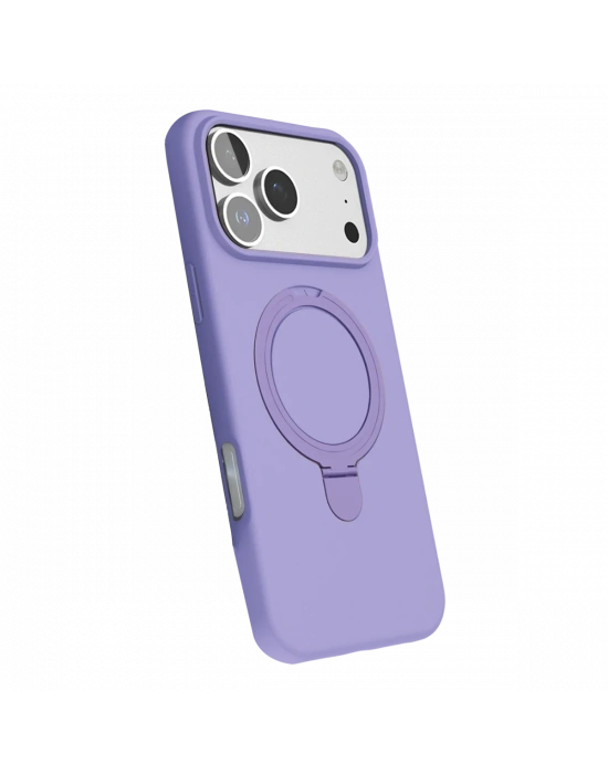 Apple iPhone 17 Pro Regal Magsafe Standlı Kapak - Lila