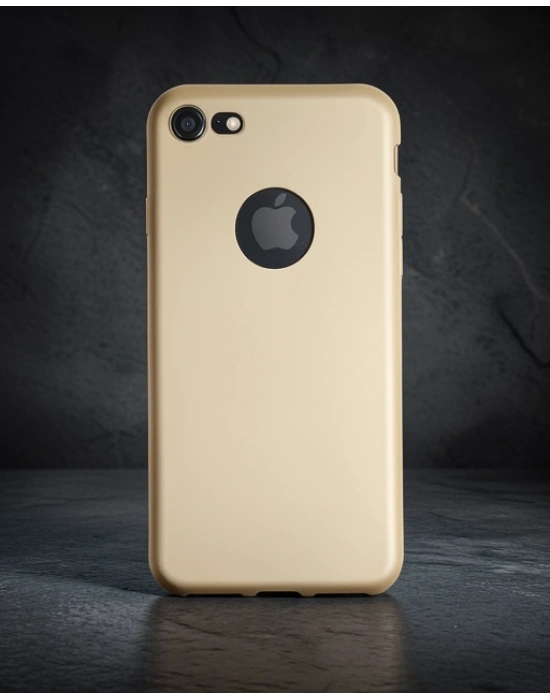 Apple İphone 7 Kılıf First Silikon - Gold