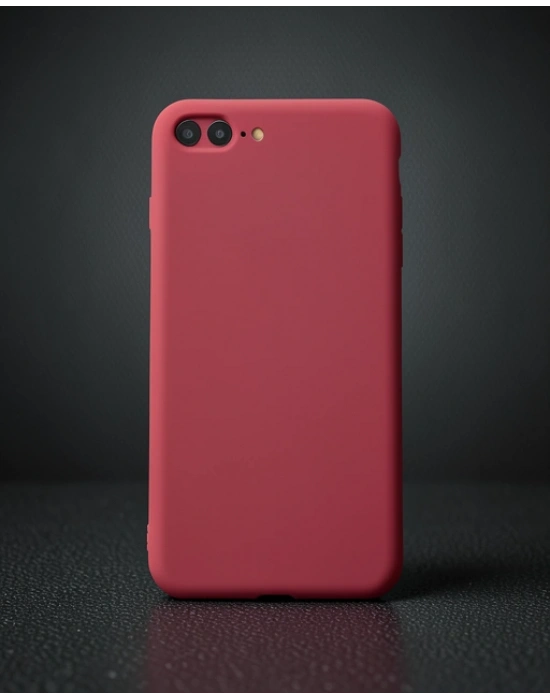 Apple İphone 7 Plus Kılıf First Silikon - Bordo