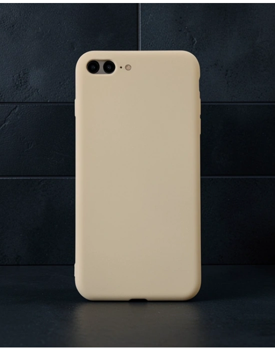 Apple İphone 7 Plus Kılıf First Silikon - Gold