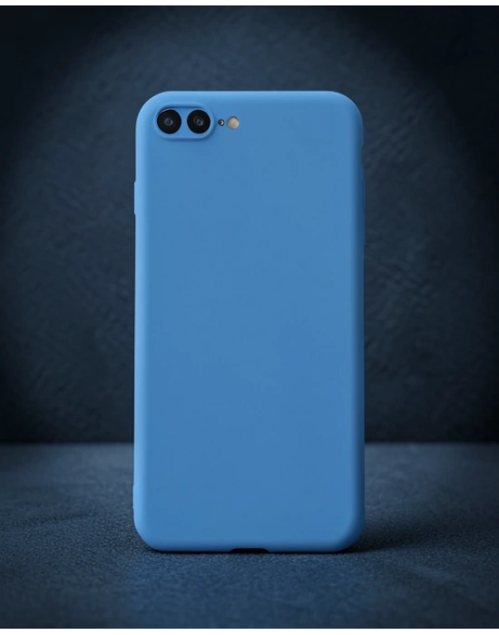 Apple İphone 7 Plus Kılıf First Silikon - Mavi