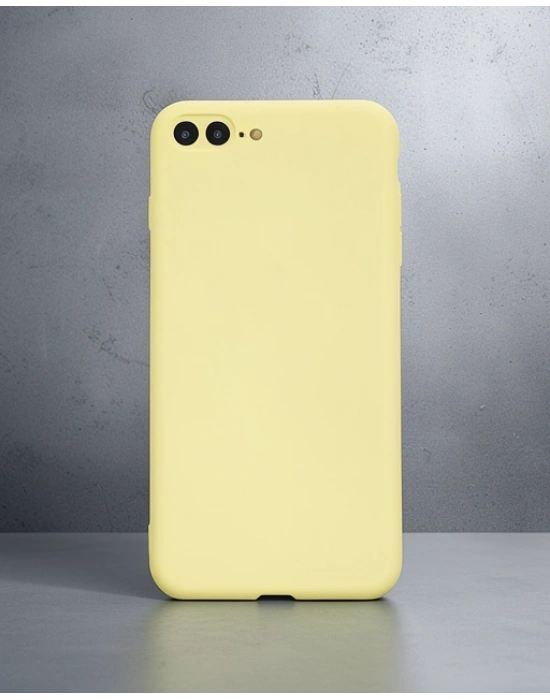 Apple İphone 7 Plus Kılıf First Silikon - Sarı