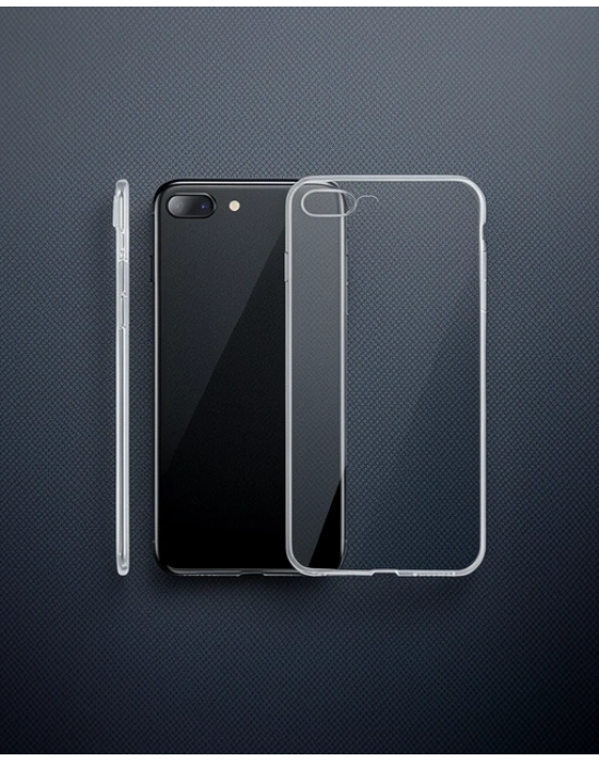 Apple İphone 8 Plus Kılıf Lüx Şeffaf Silikon