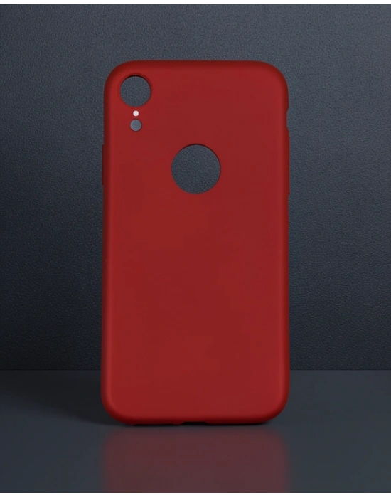 Apple İphone Xr Kılıf First Silikon - Bordo