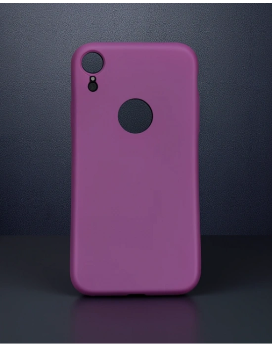 Apple İphone Xr Kılıf First Silikon - Mürdüm