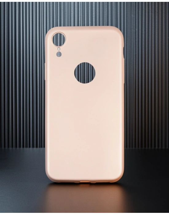 Apple İphone Xr Kılıf First Silikon - Rose Gold