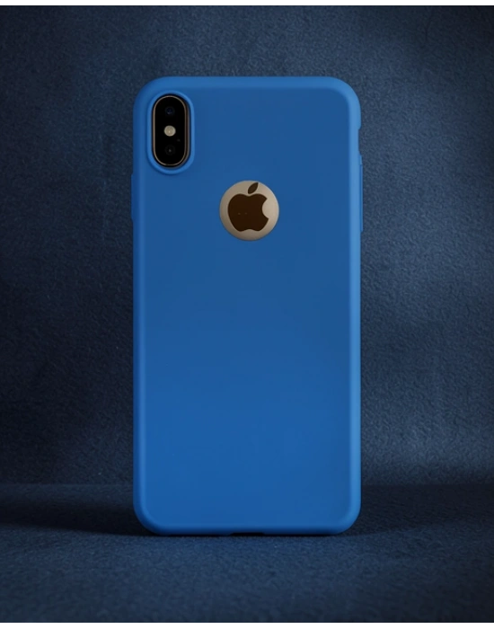 Apple İphone Xs Max Kılıf First Silikon - Mavi