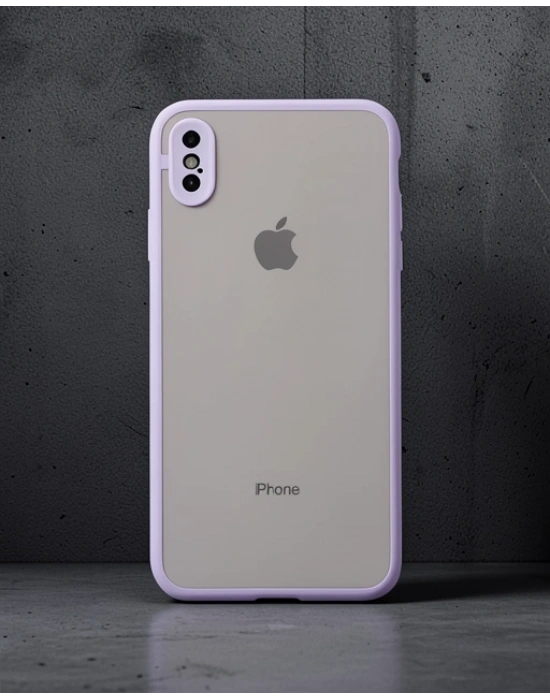 Apple İphone Xs Max Kılıf Montreal Silikon Kapak - Mor
