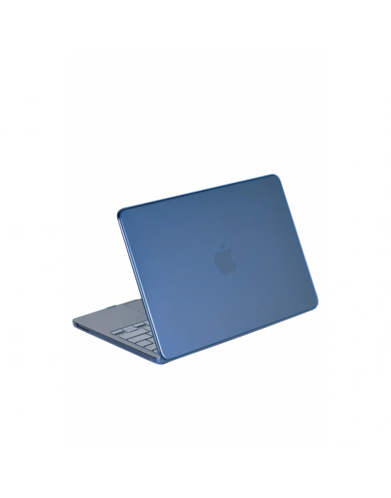 Apple MacBook Neo Şeffaf Macbook Kapak - Mavi