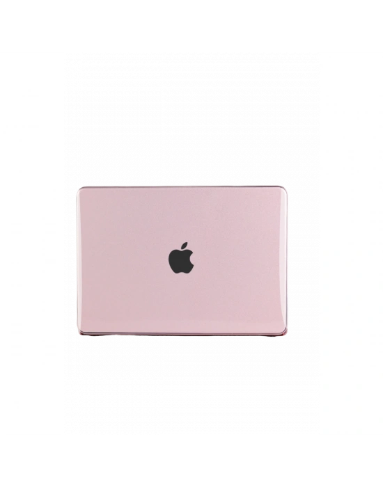 Apple MacBook Neo Şeffaf Macbook Kapak - Pembe