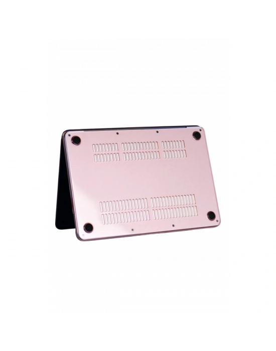Apple MacBook Neo Şeffaf Macbook Kapak - Pembe