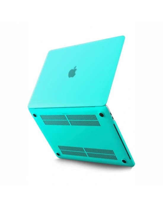 Apple Macbook Pro 13 2020 Macbook Buzlu Kapak - Yeşil