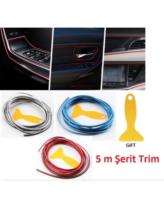 Araba Dekorasyon Şeridi 5 Metre Trim Şeridi