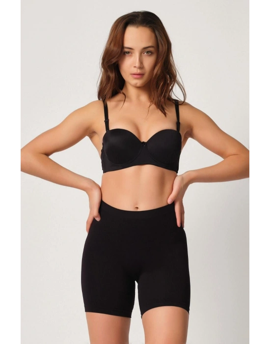 LOMBRE Siyah MI Emay 3003 Soft Paçalı Boxer